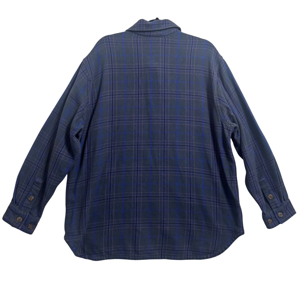 Patagonia Fjord Loft Overshirt Jacket Womens XL Blue Plaid Excellent 42430 - Picture 3 of 9